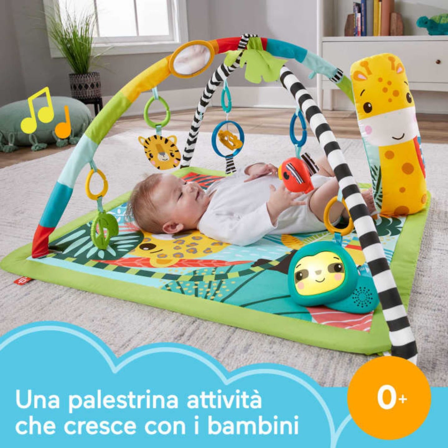 Fisher-Price - Palestrina Sensoriale Cuccioli della Natura 3 in 1 HJW08