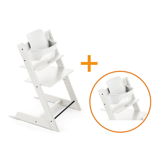 STOKKE - Sedia seggiolone TRIPP TRAPP con Baby set