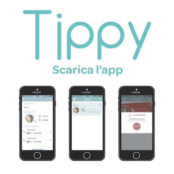 Digicom - Tippy On Board Smart Pad Tippy Dispositivo Anti Abbandono in auto