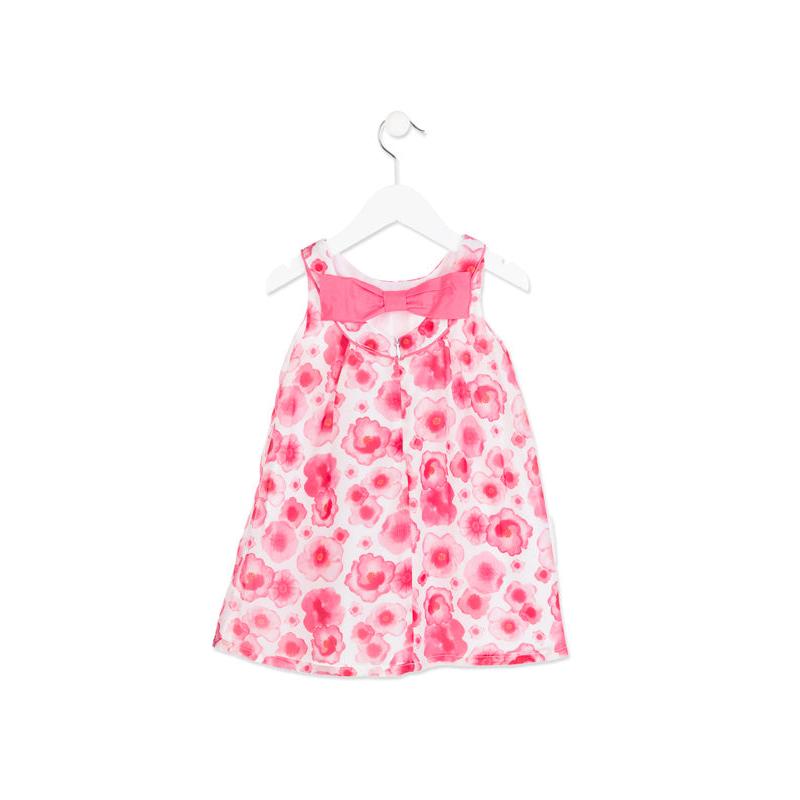 Losan - Vestito Junior Smanicato Fiori Rosa