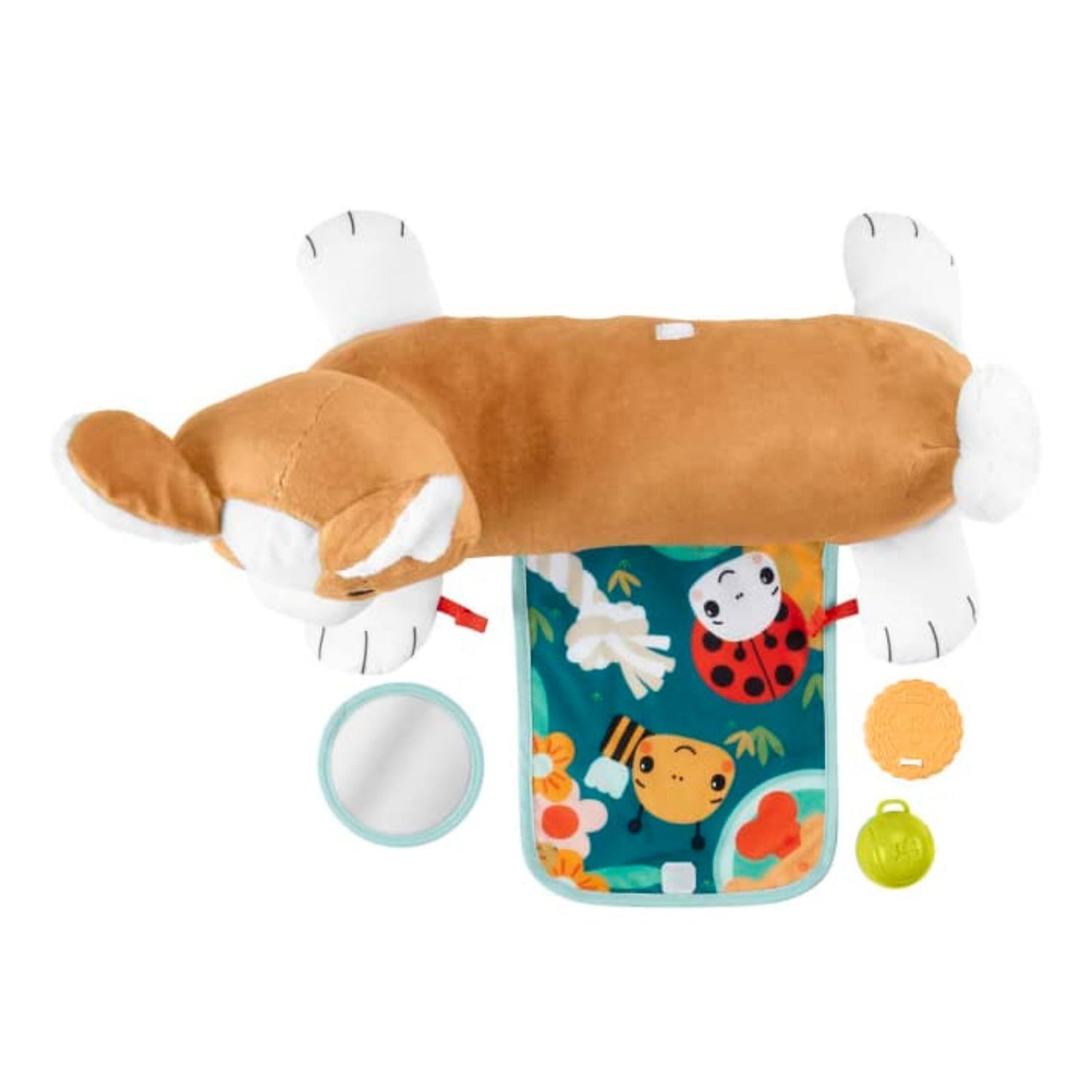 Fisher Price - Cuscino Corgi Tummy Time 3 In 1 HJW10