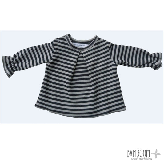 Bamboom - Girl Striped T-Shirt in Bamboo Fiber