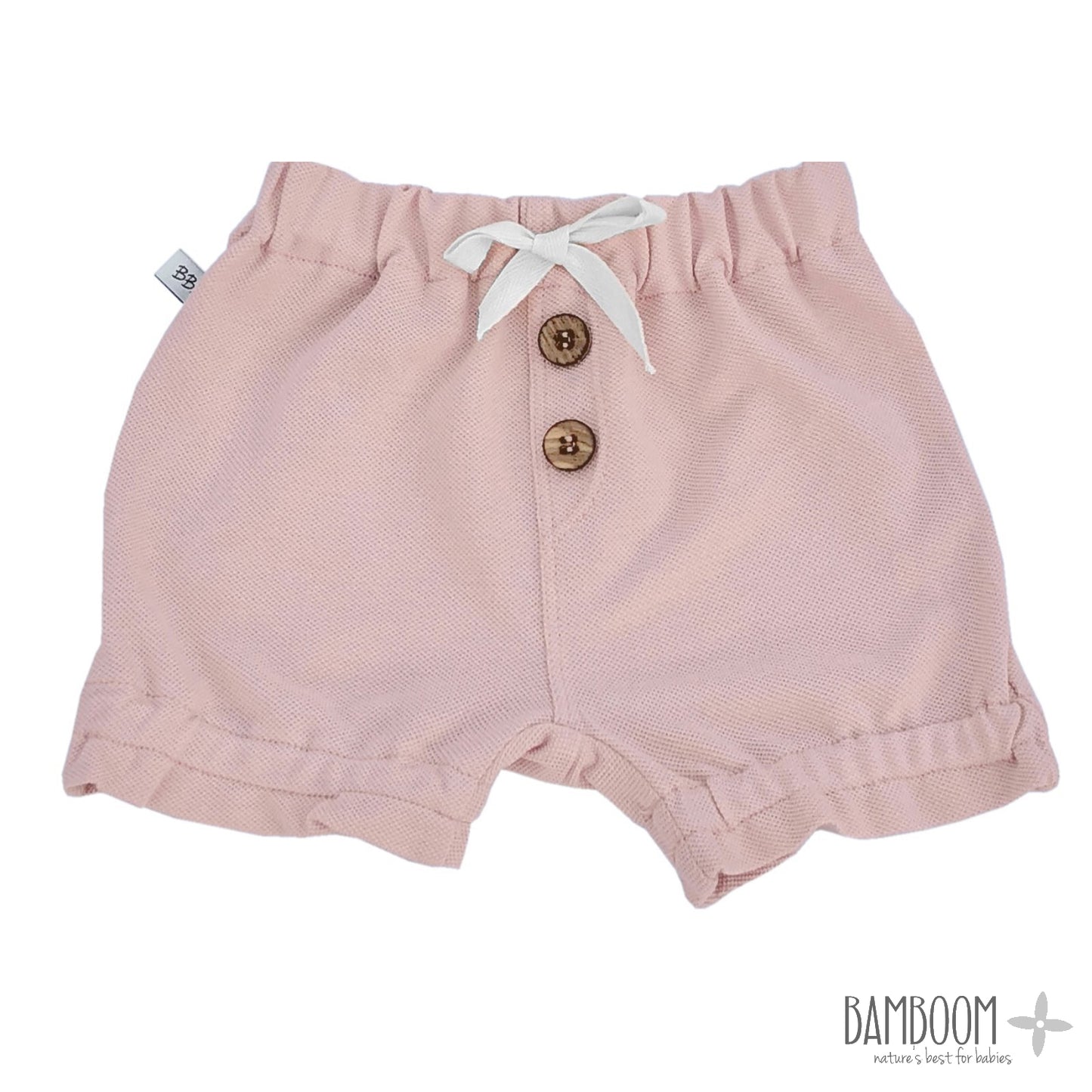 Bamboom - Pink Baby Girl Shorts in Bamboo Fiber