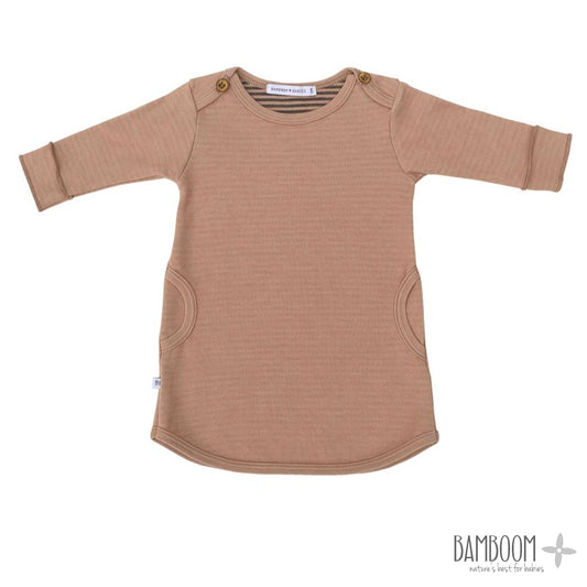 Bamboom - Pink Bamboo Fiber Long Sleeve Dress