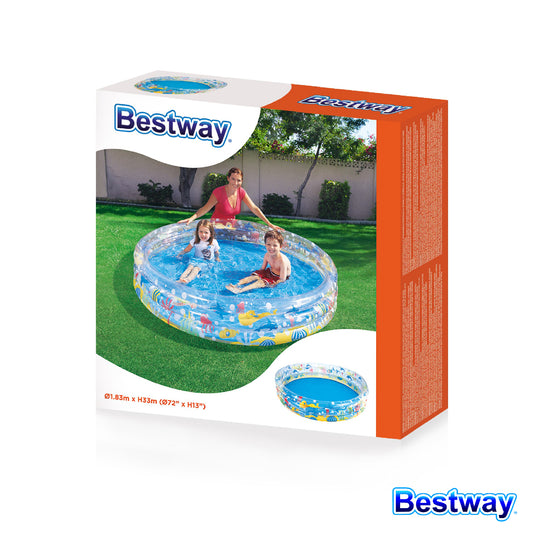 Bestway - Piscina Gonfiabile a 3 anelli ? 1,83m x H33cm