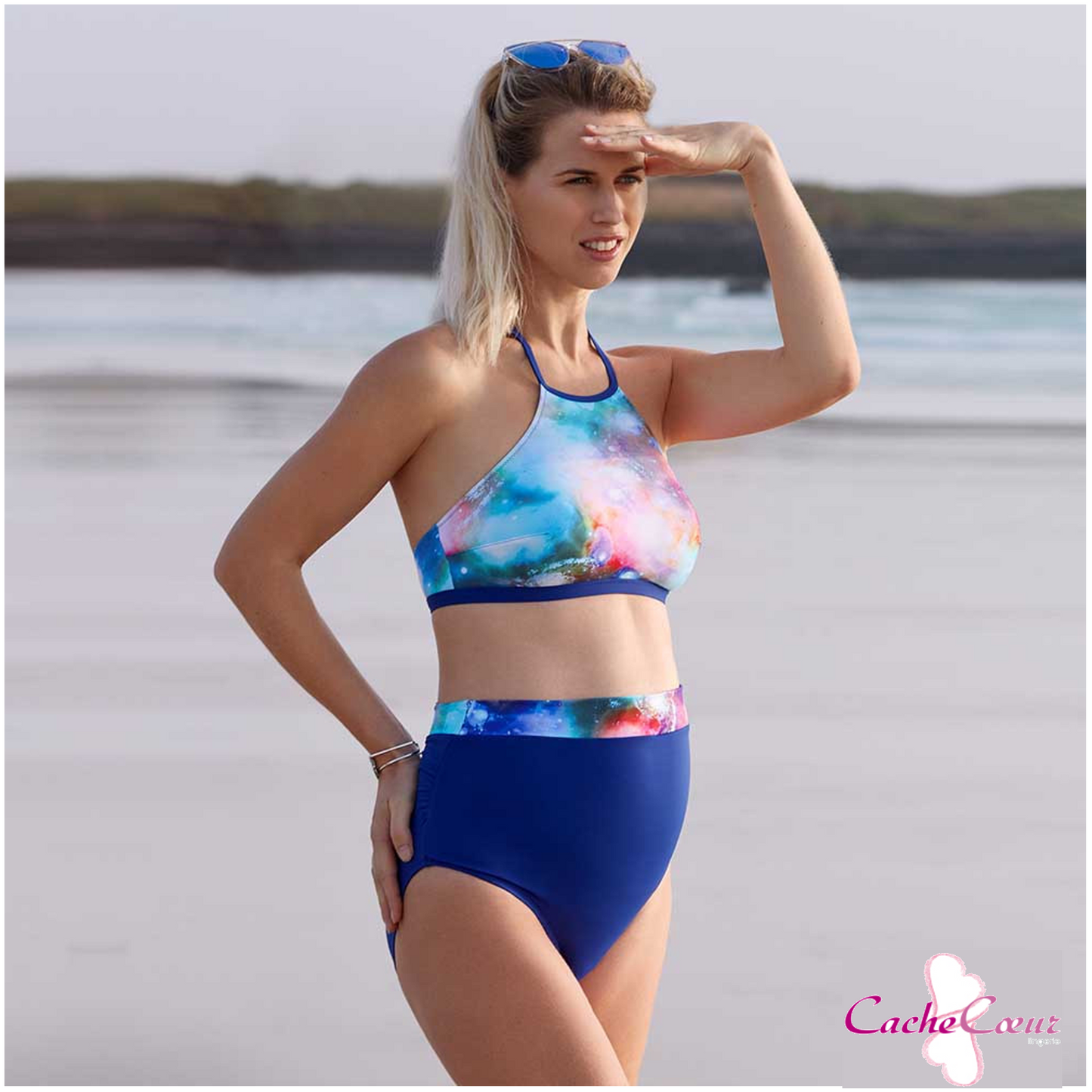 Cache Coeur - Costume Da Bagno Maternita Bikini Modello Galaxy – Iperbimbo