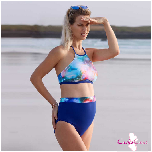 Cache Coeur - Maternity Swimsuit Bikini Model Galaxy