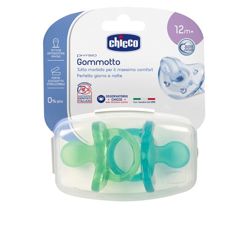 Chicco - Succhietto Gommotto Physio Soft in Silicone 2pz