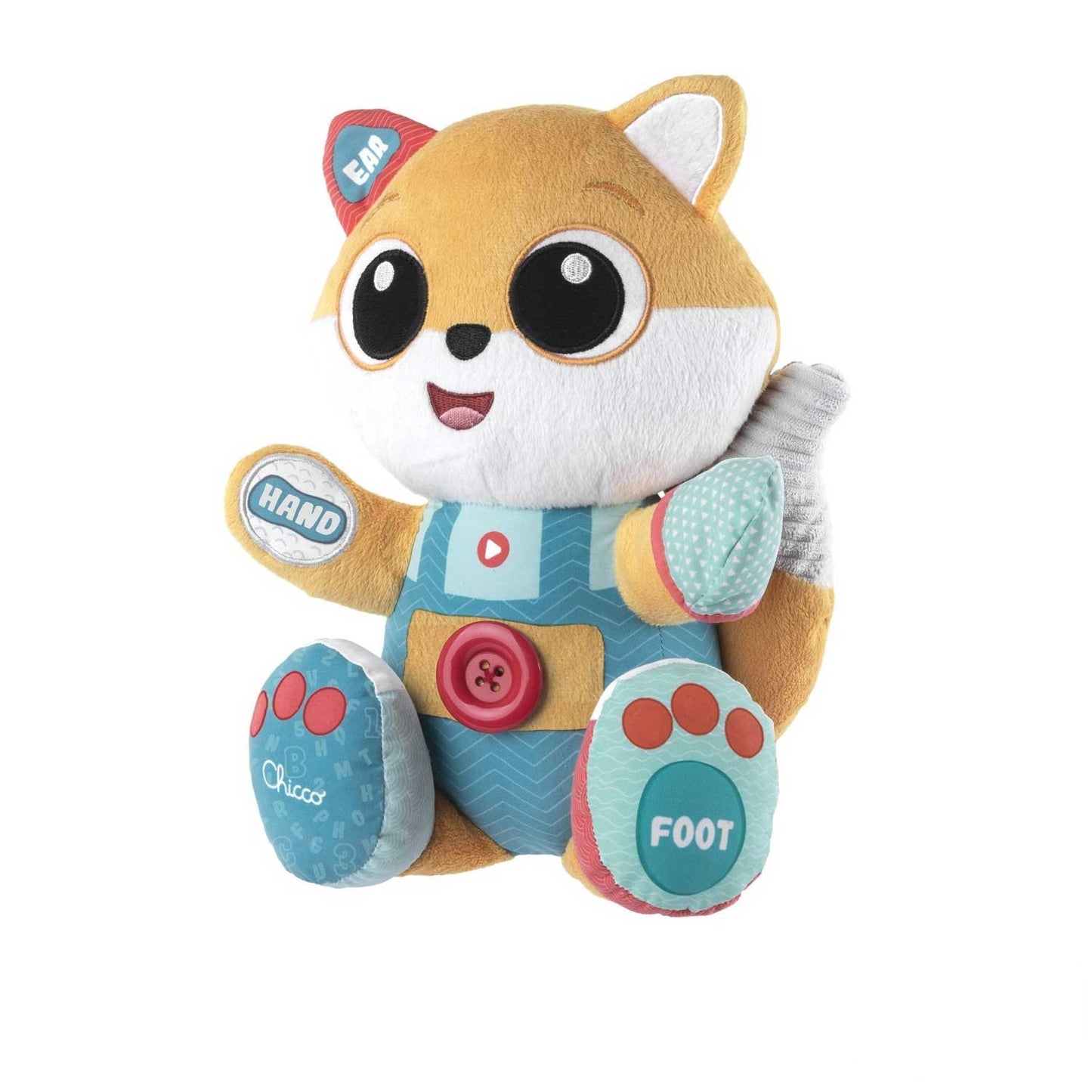 Chicco - Peluche bilingue Interattivo ABC Foxy la Volpe Impara Inglese