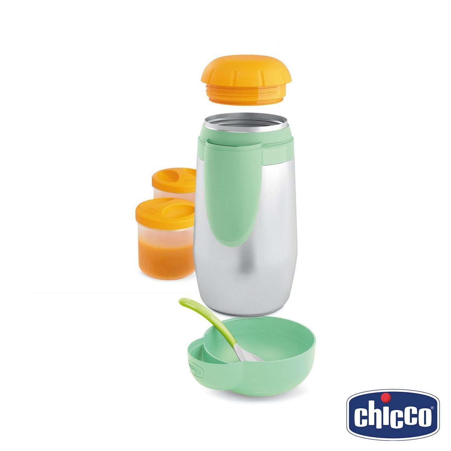 Chicco – Portapappa Inox Step Up Family – Iperbimbo