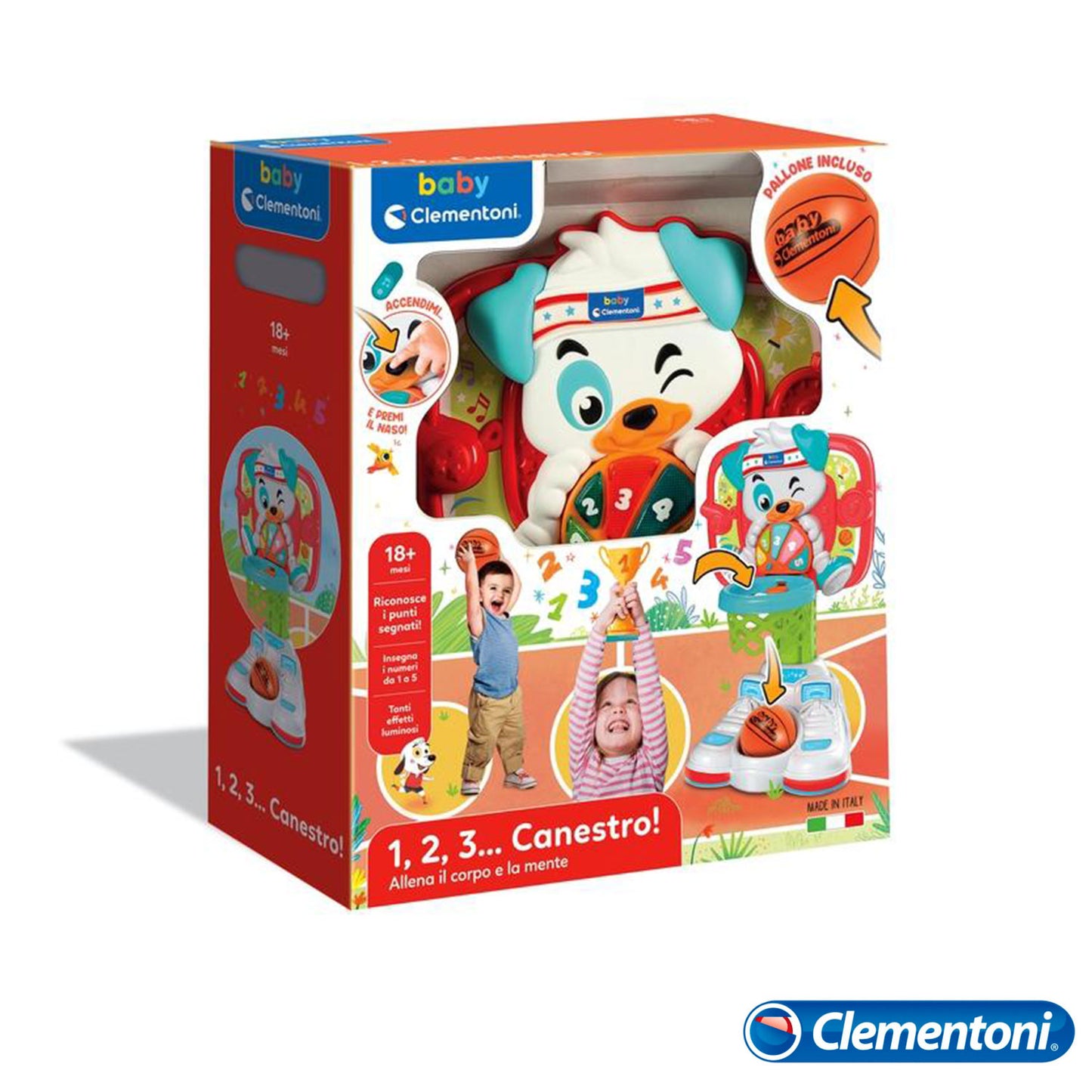 Clementoni - 1,2,3, Basket! 17437