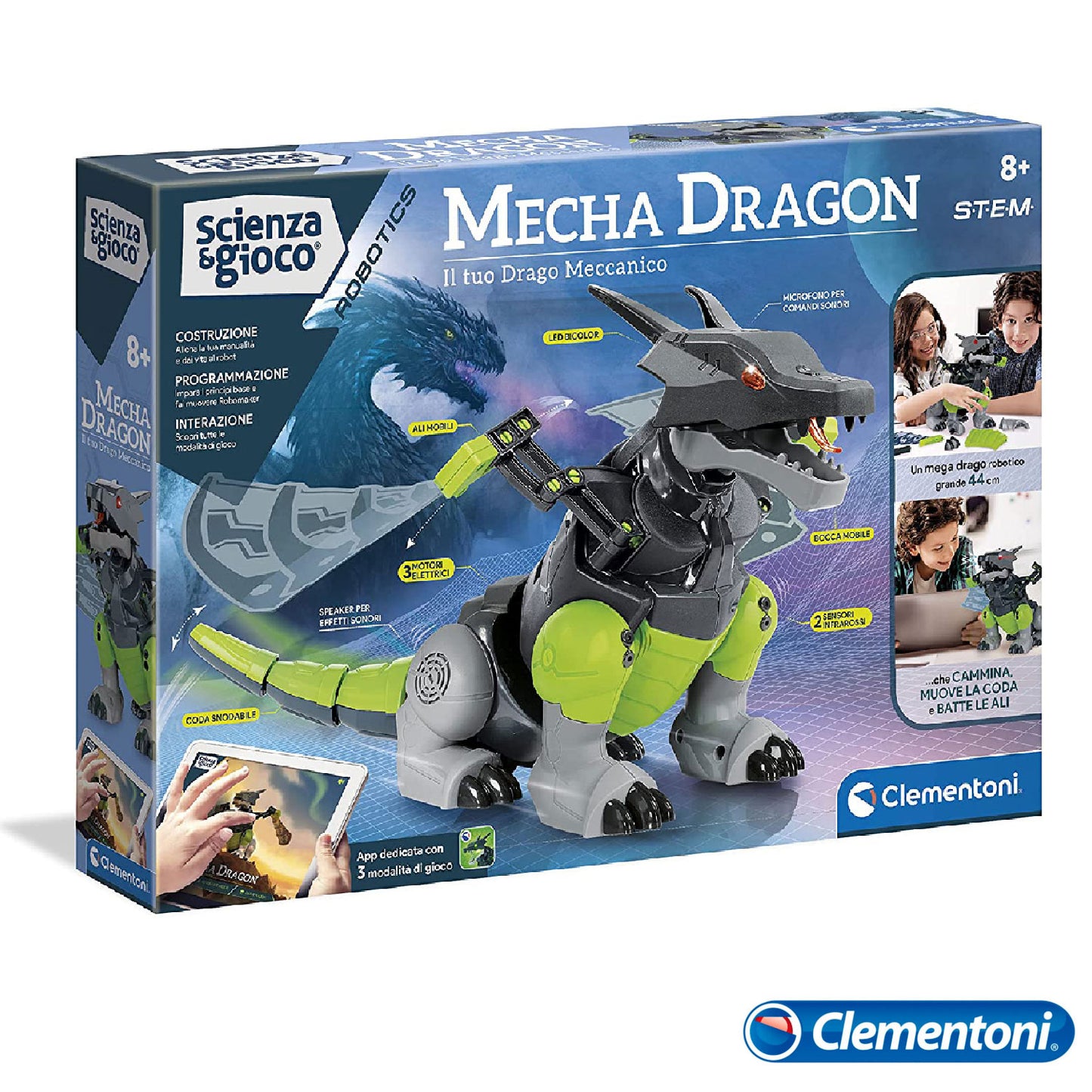 Clementoni - Mecha-Dragon Robot 19170