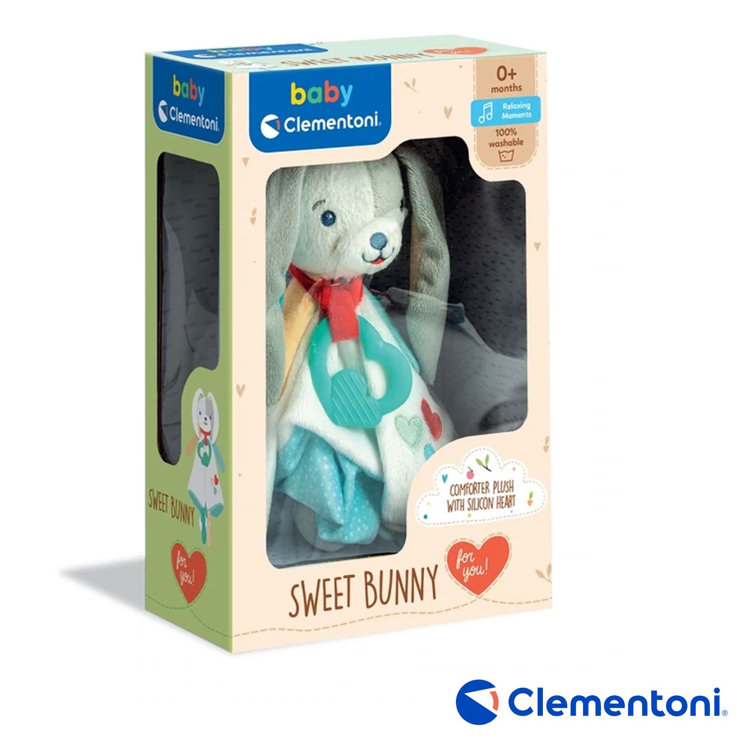 Clementoni – Sweet Bunny Comforter Plush Peluche DouDou