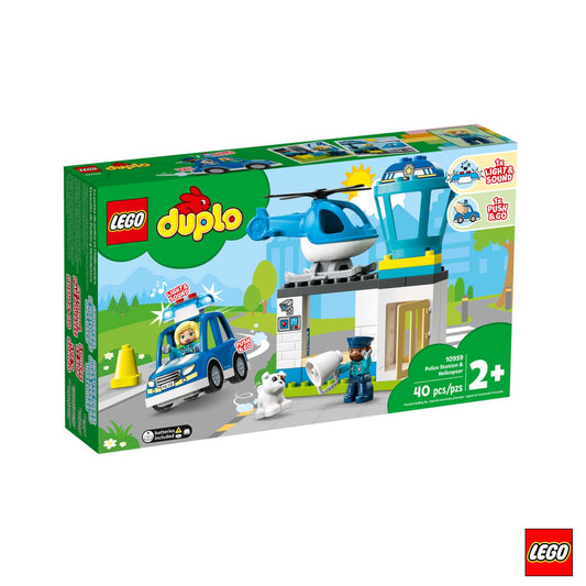 Lego - Duplo Stazione Di Polizia Ed Elicottero 10959