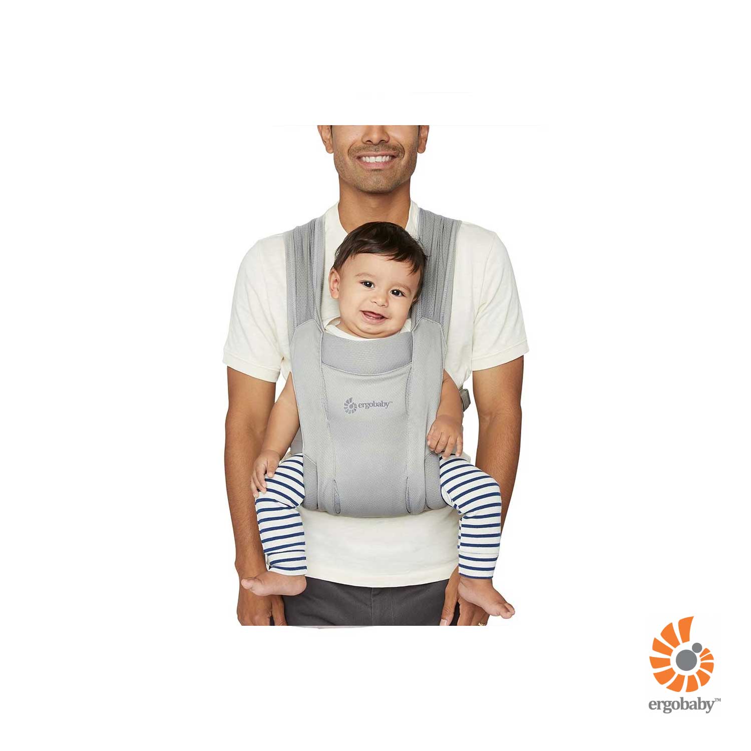 Ergobaby 360 Cool Air Mesh Marsupio Neonati Ergonomico Estivo, Porta Bebè Traspirante 4-Posizioni Di Trasporto, Sea Mist : ERGObaby