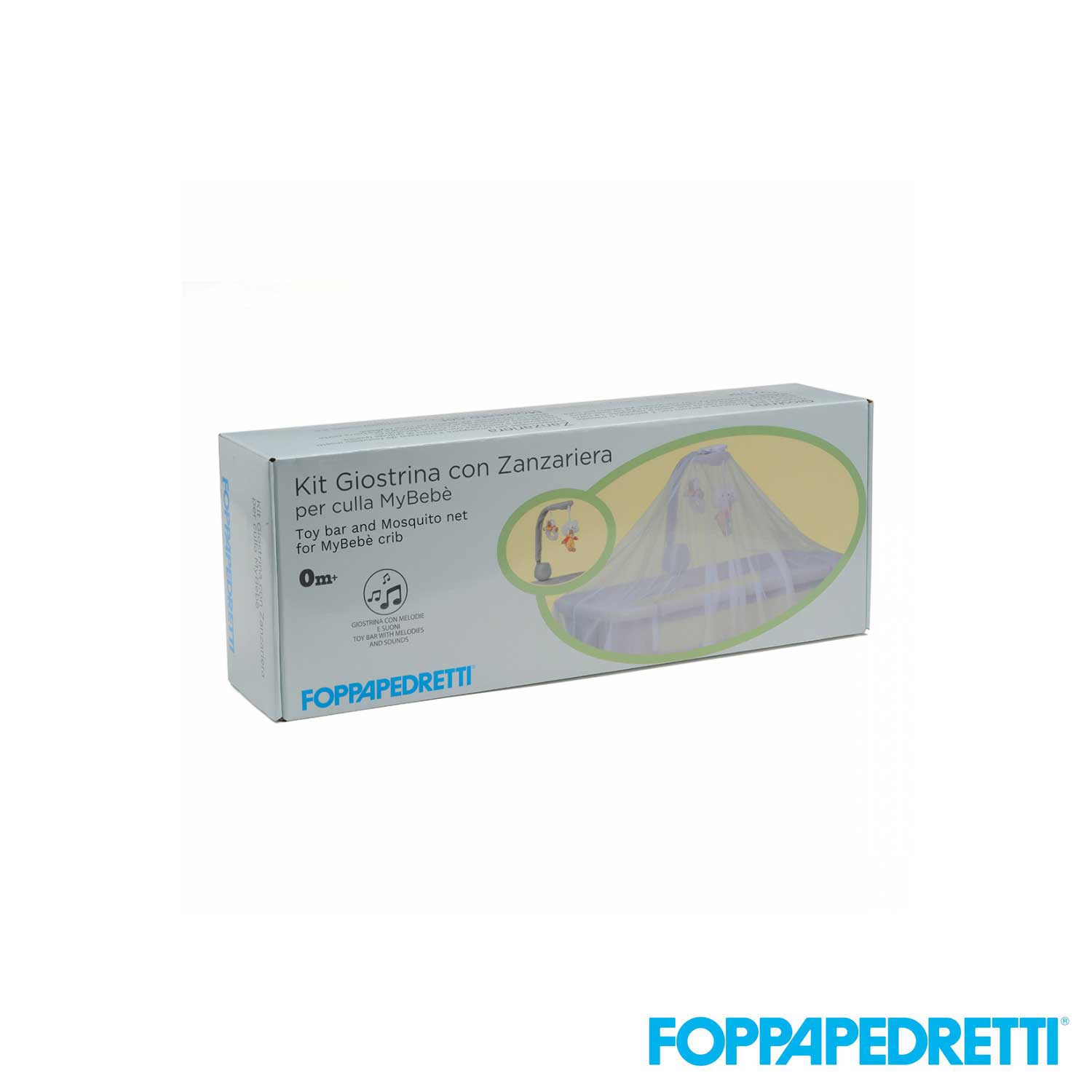 Foppapedretti - Kit Giostrina con Zanzariera per culla mybebè e inanna