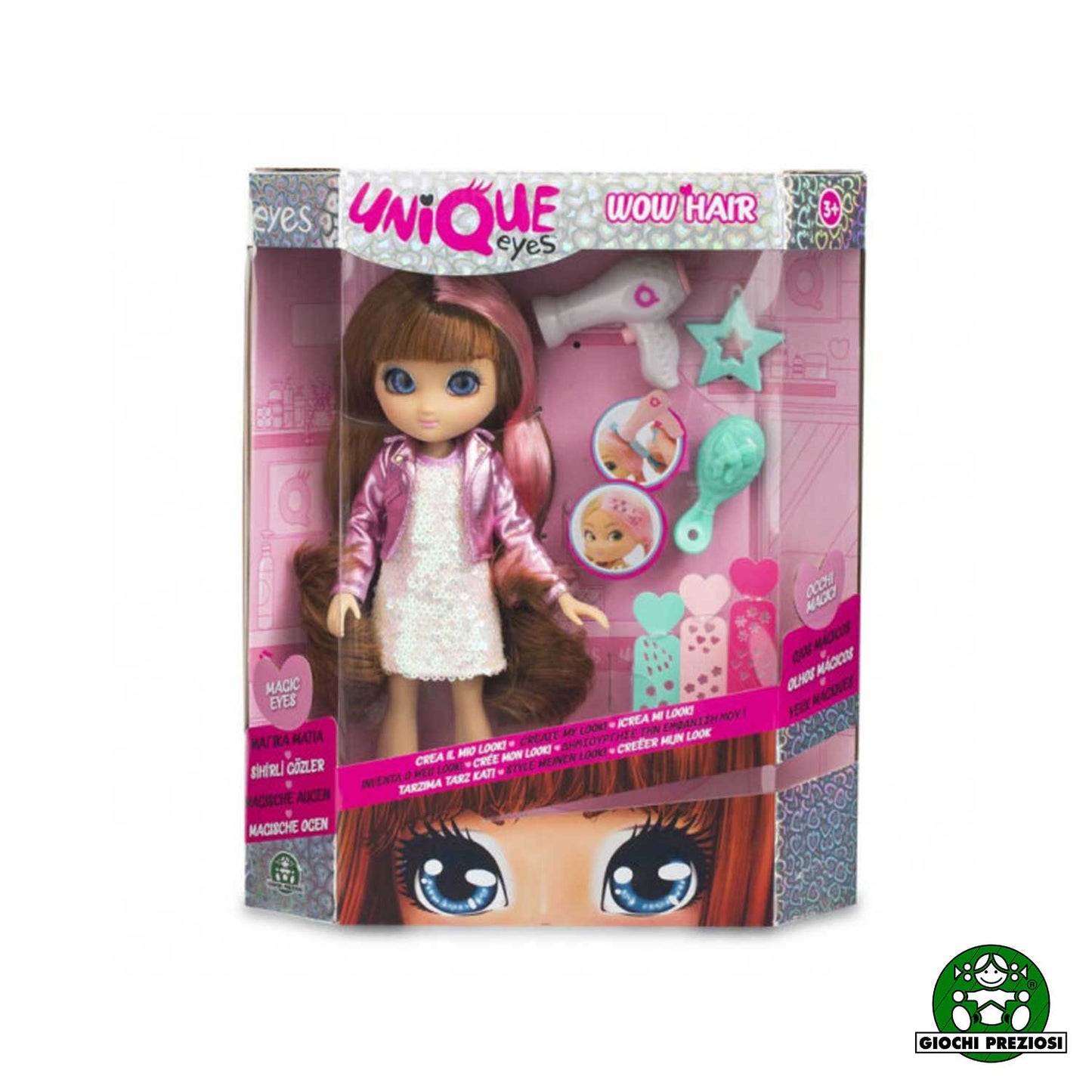 Giochi preziosi - Bambola Unique Eyes Wow Hair