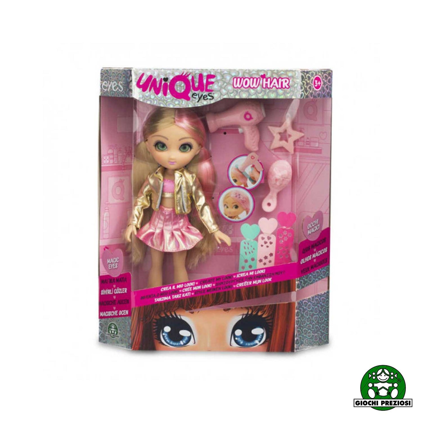 Giochi preziosi - Bambola Unique Eyes Wow Hair