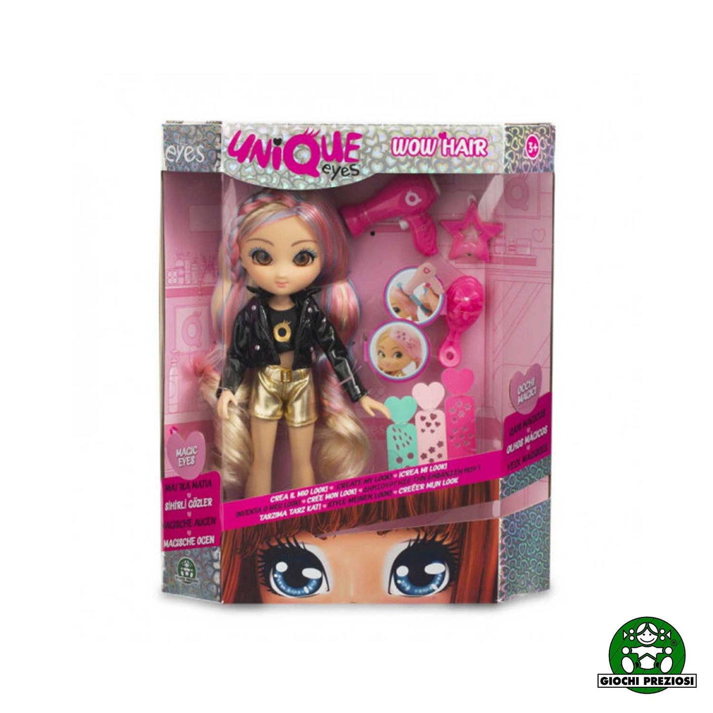 Giochi preziosi - Bambola Unique Eyes Wow Hair