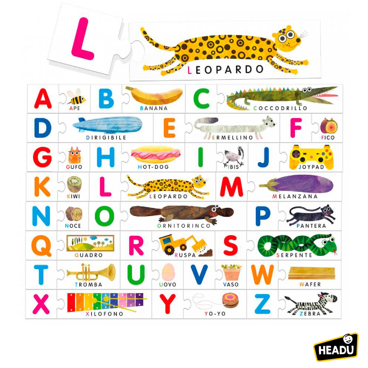 Headu - Alfabeto Tattile Montessori IT20164