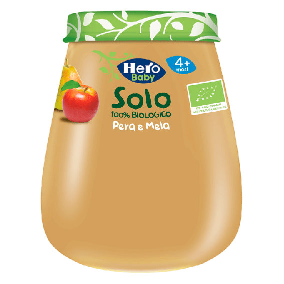 Hero - Homogenized Organic Pear and Apple 1x120 Gr