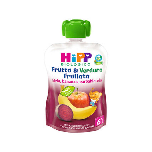 Hipp - Frutta Frullata Mela Banana e Barbabietola 90g