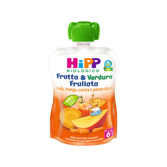 Hipp - Frutta Frullata Mela Mango Carote E Patata Dolce 90g