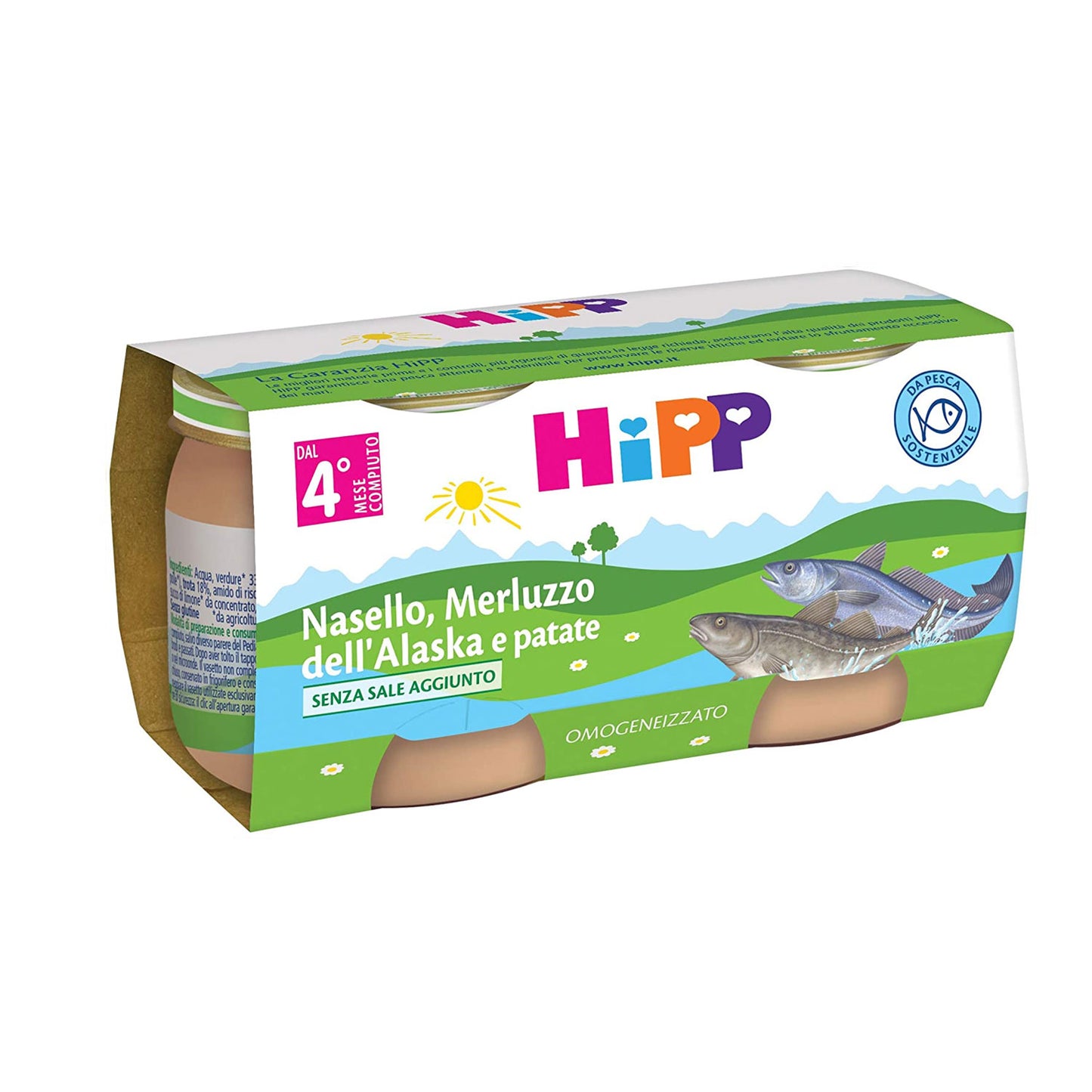 Hipp - Omogeneizzato Pesce: Confezione 2x80 gr