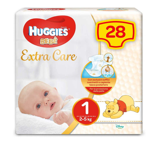 Huggies - Pannolini Bebè Extra Care Taglia 1