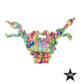 I Am Bikini - Costume Mutandina Pappagalli Baby Bambina