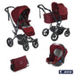 Janè - Passeggino Trio Crosswalk R con Seggiolino Auto Koos iSize e Navicella Micro con Borsa + Omaggio Valigetta Kit Mamma 2023