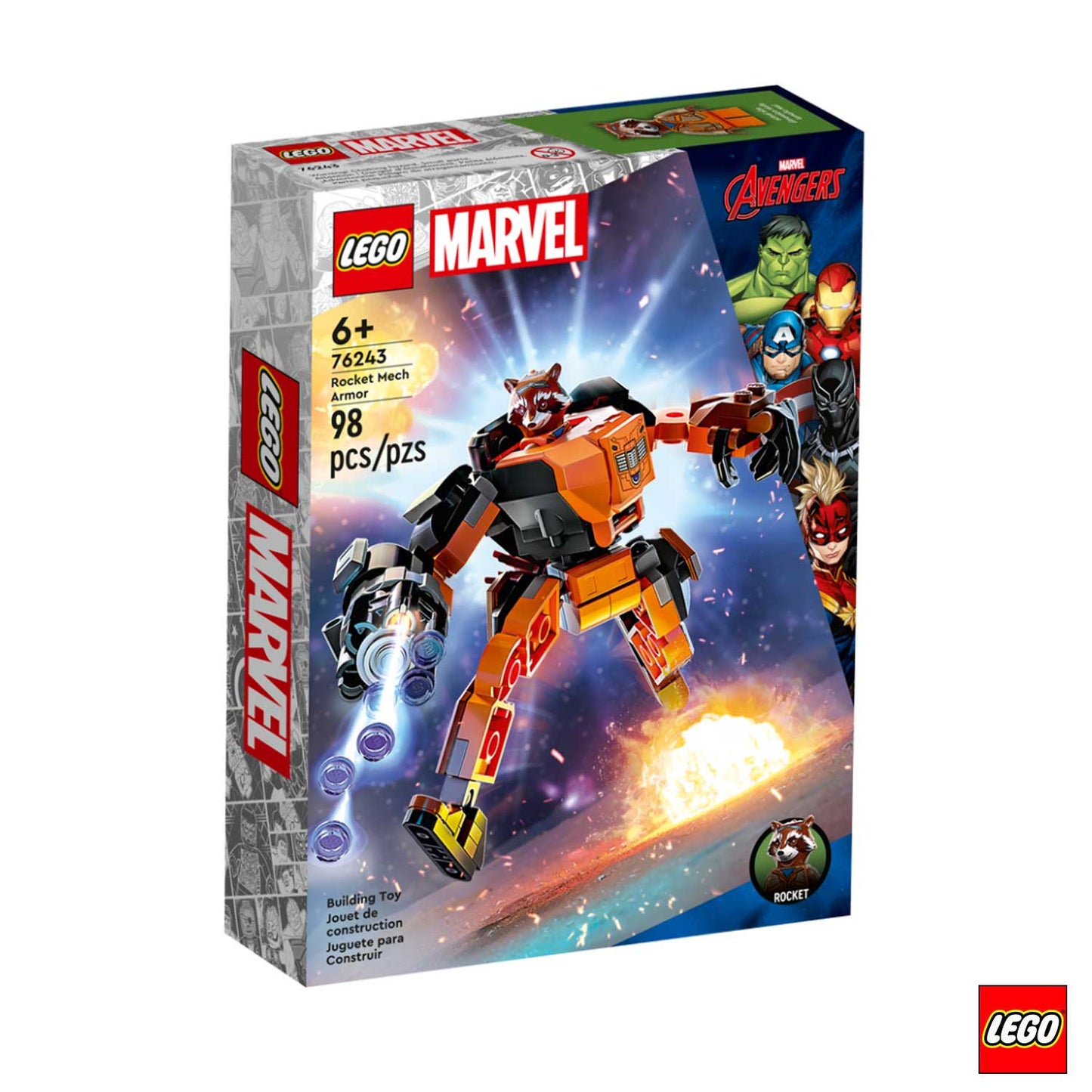 Lego - Marvel Armor Mech Rocket 76243
