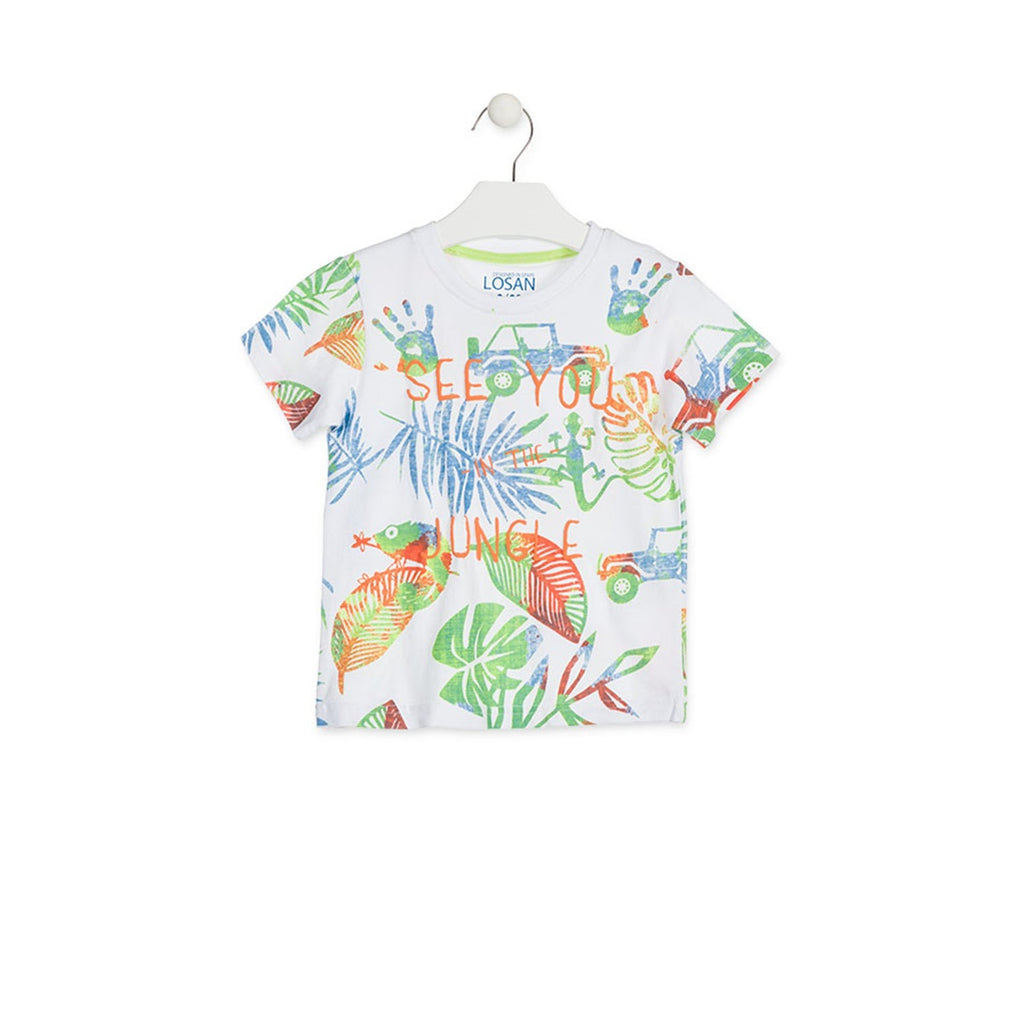 Losan - White T-Shirt with Junior print