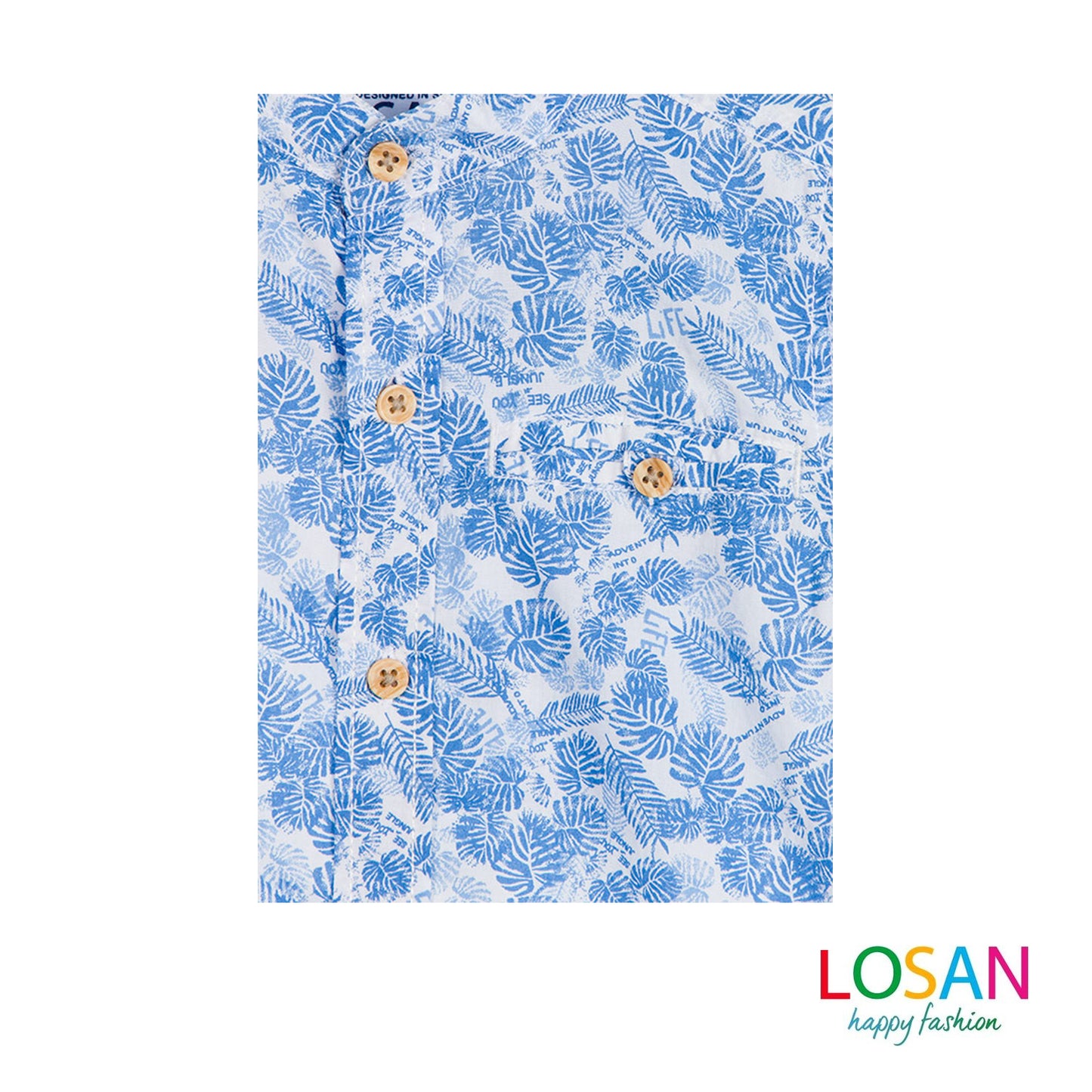 Losan - Camicia di cotone con stampa floreale Junior