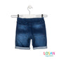 Losan - Bermuda Effetto Denim con Risvoltino Bambino Junior