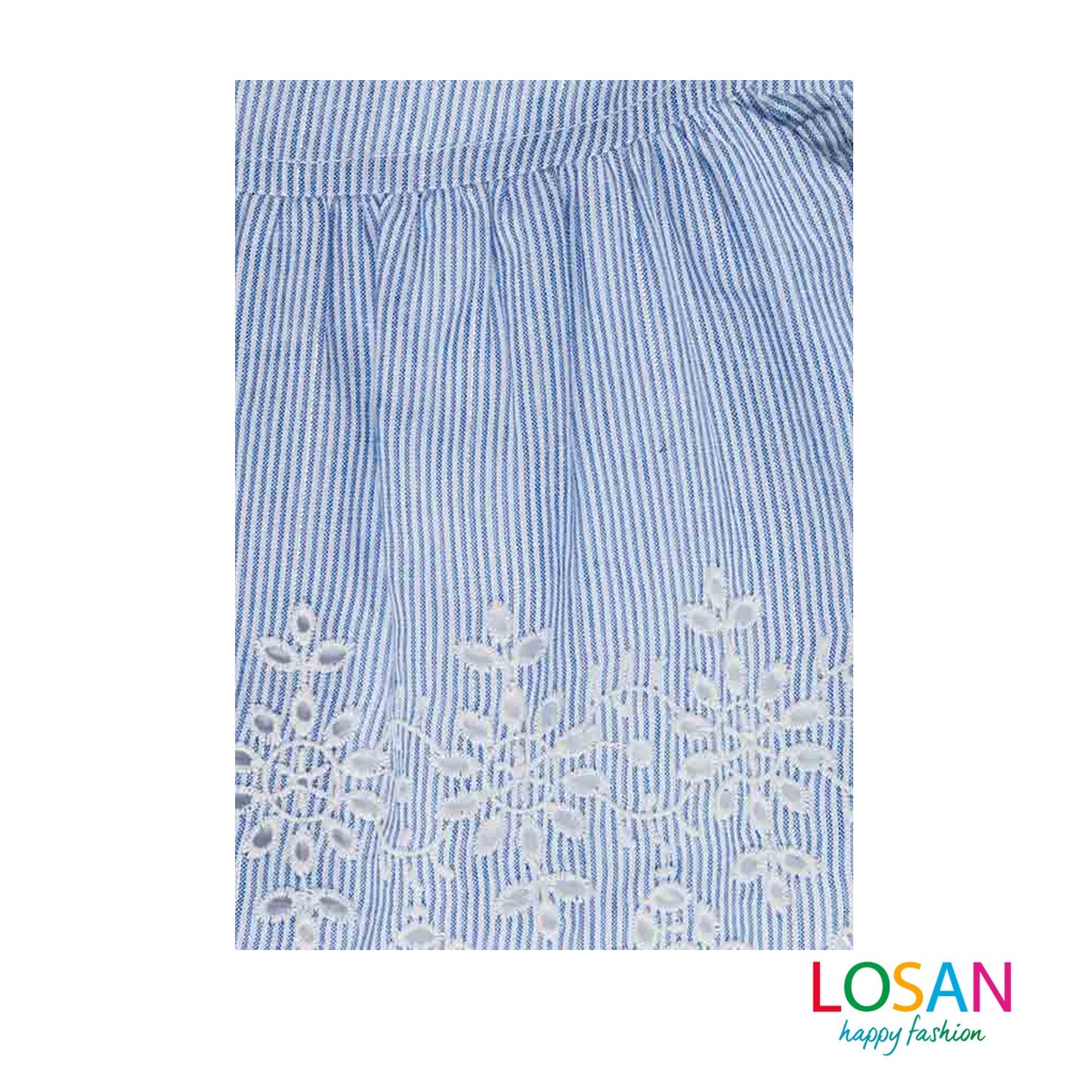 Losan - Completo Blusa e Gonna in Piazzo Sangallo Baby Bambina