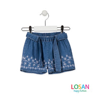 Losan - Completo Maglietta e Shorts in Denim Baby Bambina