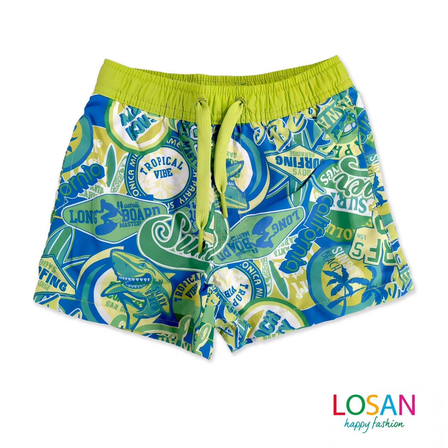 Losan - Costume con stampa surf verde Junior