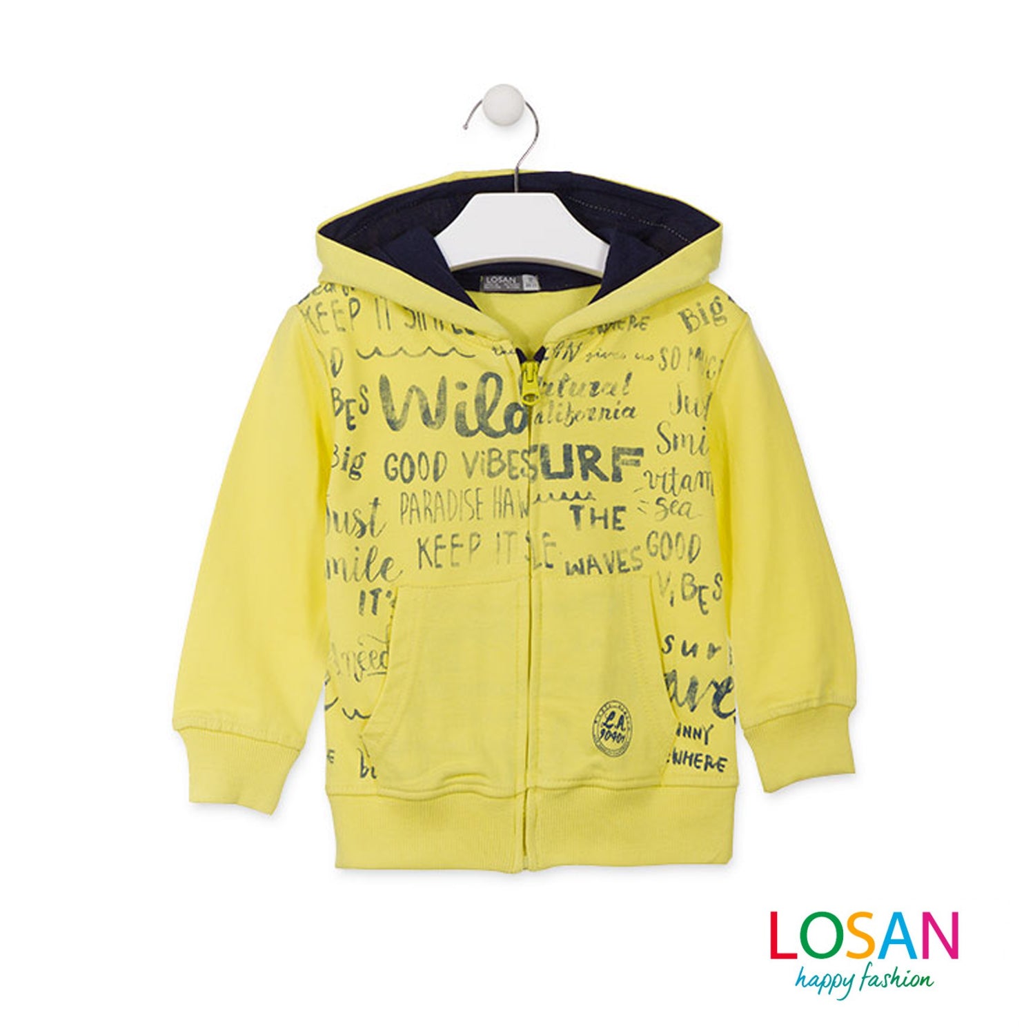 Losan - Felpa Gialla con Stampe Bambino Junior