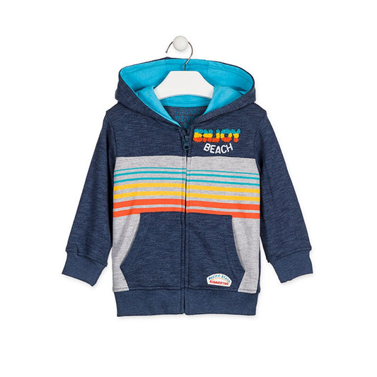 Losan - Boy Junior Striped Hooded Sweatshirt