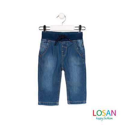 Losan - Jeans Taglio Dritto con Elastico Baby Bambino