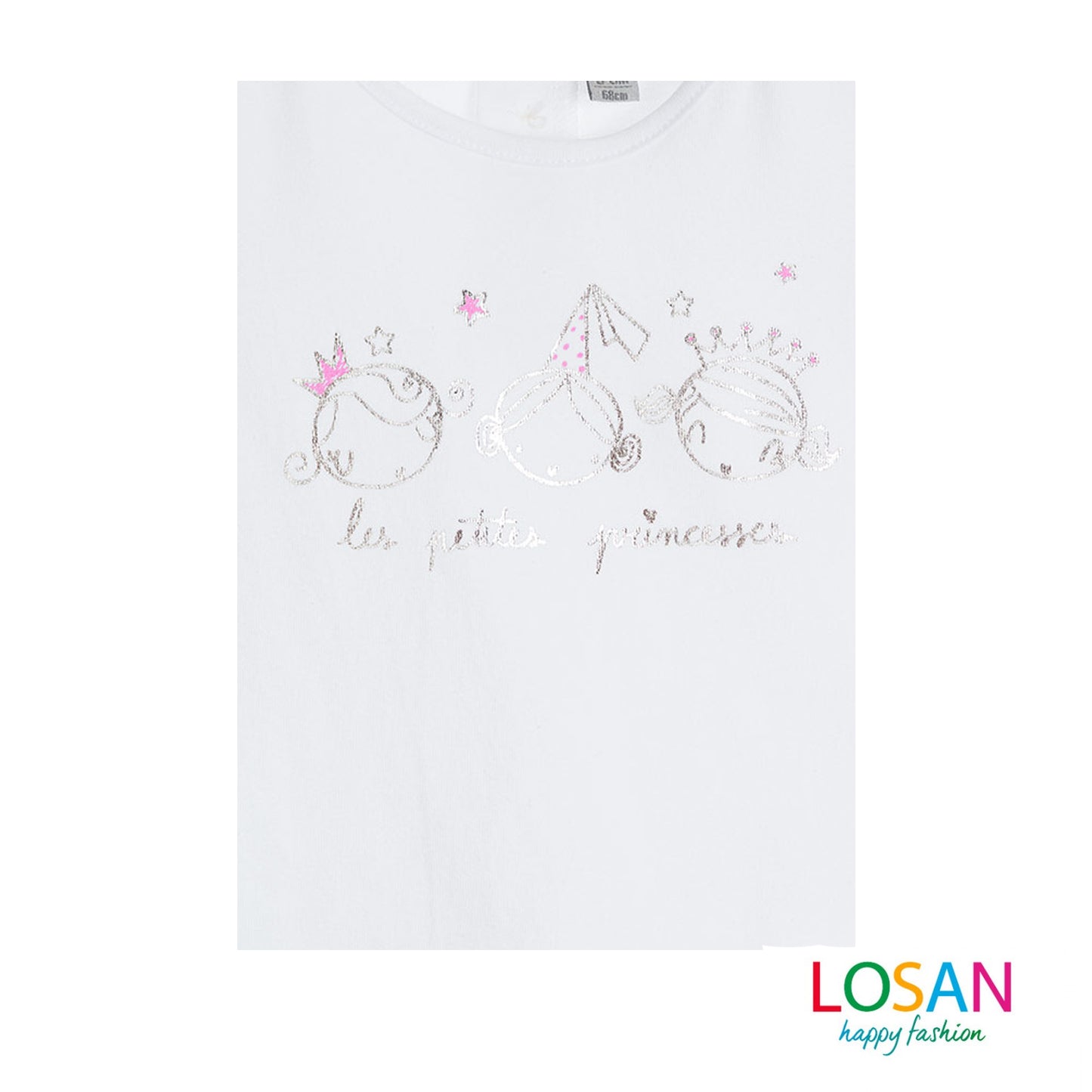 Losan - Maglietta Principesse a Manica Corta Baby Bambina