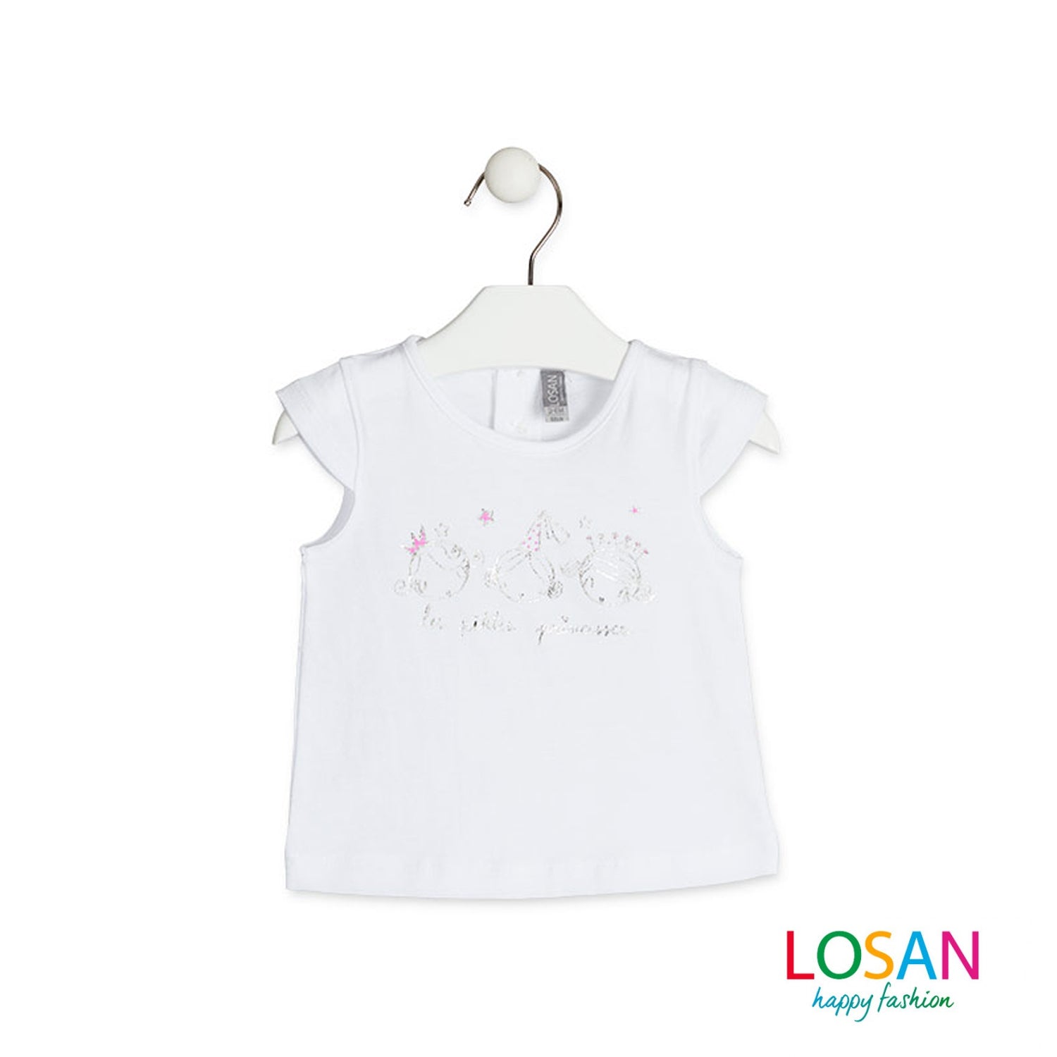 Losan - Maglietta Principesse a Manica Corta Baby Bambina