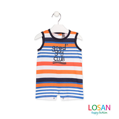 Losan - Pagliaccetto a Righe Blu Baby Bambino