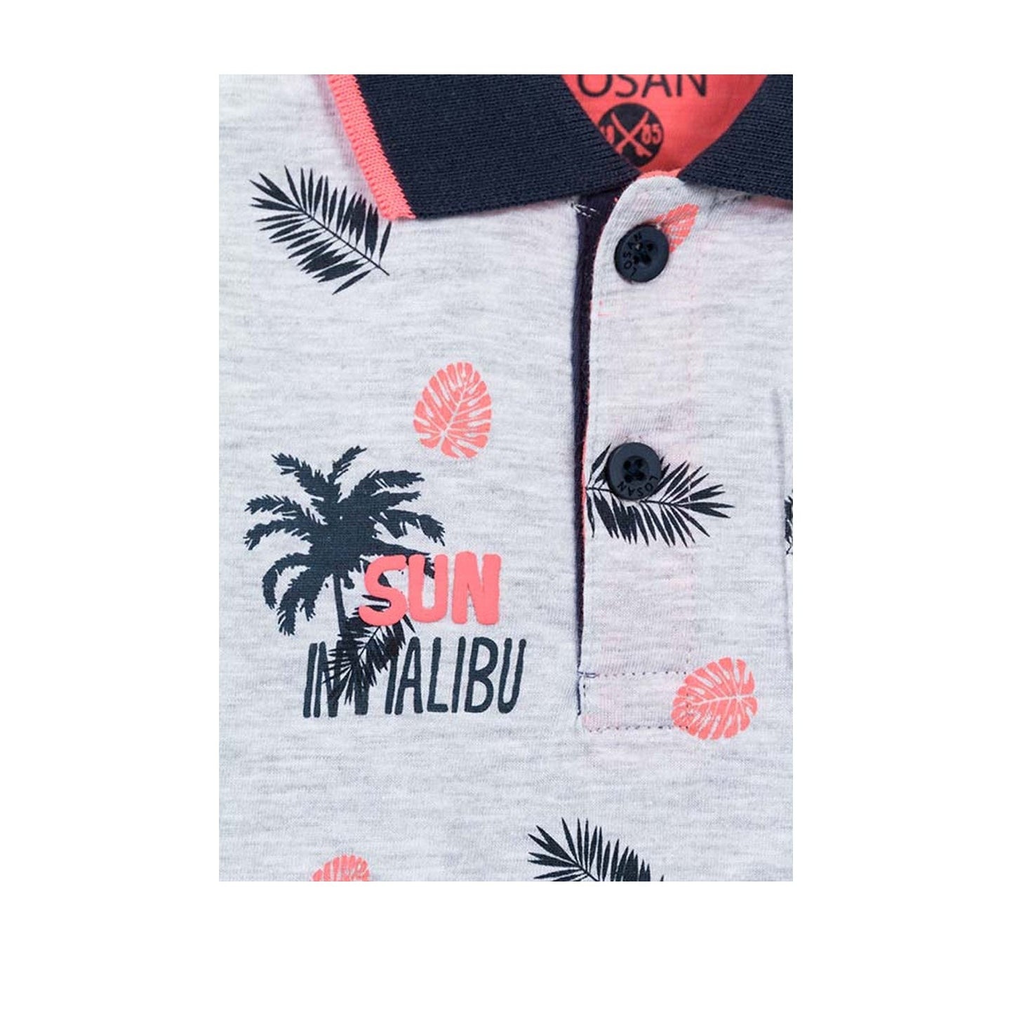 Losan - Polo di Cotone Fantasia Tropicale Baby Bambino