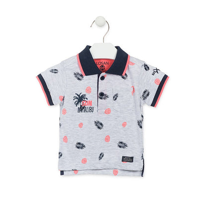 Losan - Polo di Cotone Fantasia Tropicale Baby Bambino