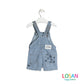 Losan - Salopette di Jeans a Righe Baby Bambino