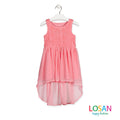 Losan - Vestito Elegante Rosa Corallo Bambina Junior