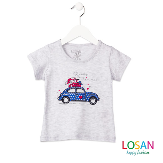 Losan - Gray Junior Girl T-shirt