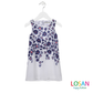 Losan - Vestito Bambina Junior Smanicato Fiori Blu